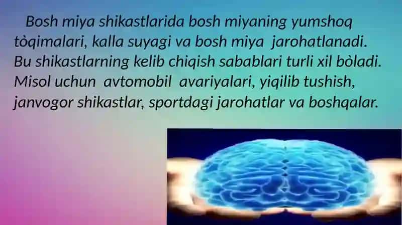 Kalla suyagi va bosh miya jangovor shikastlari 3