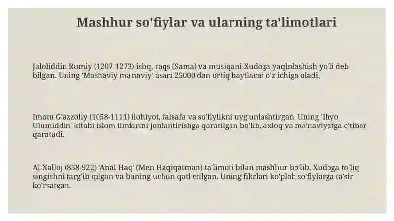 Tasavvuf va uning mohiyati 3