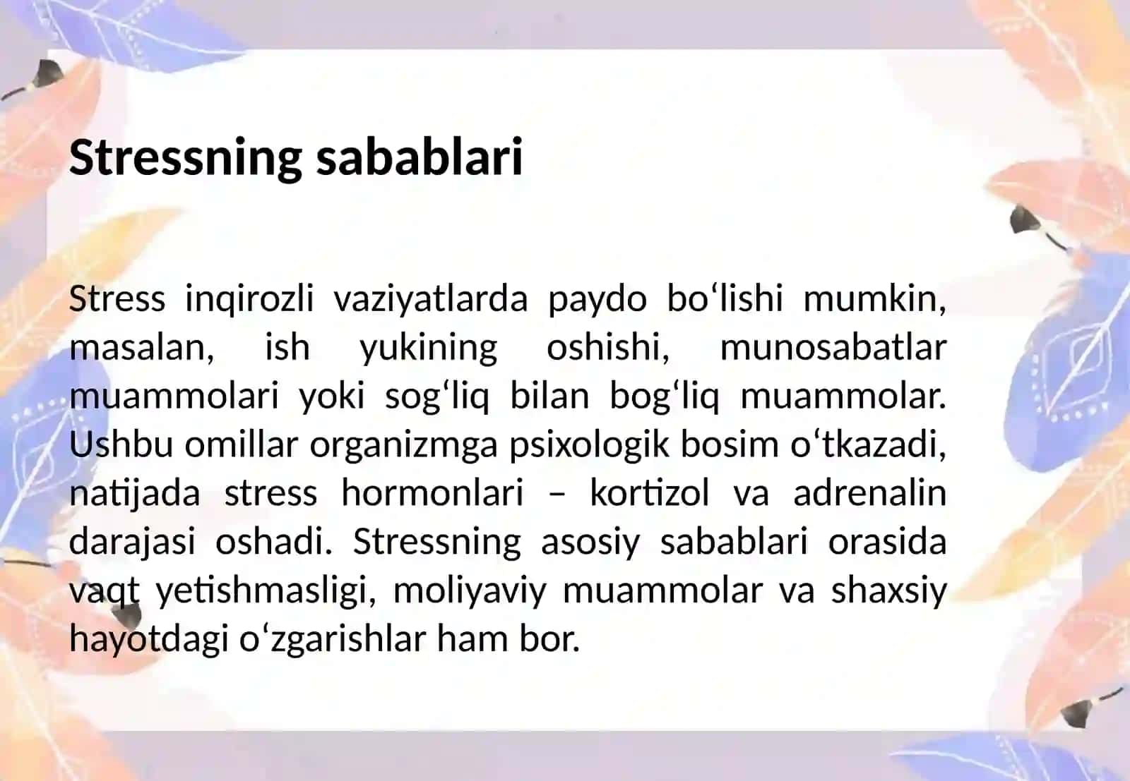 Inqirozli vaziyatda stresslarni yengish 3