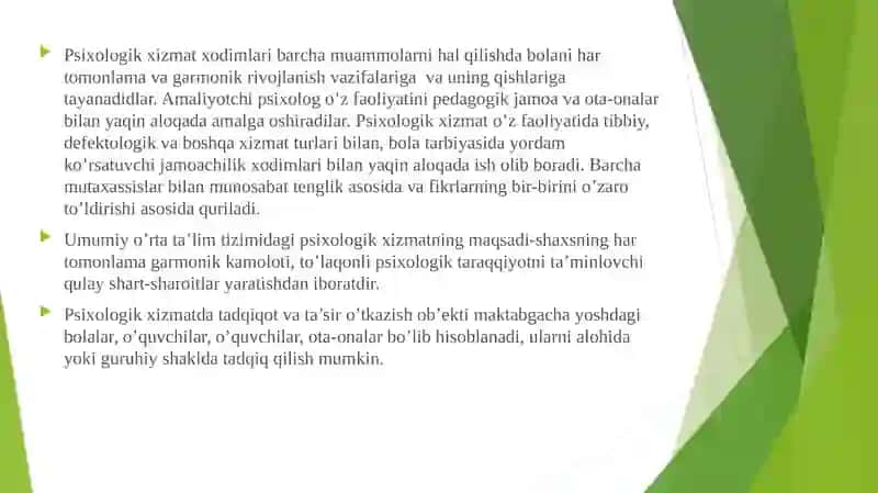 Ta’lim Tizimida Psixologik Xizmat 3