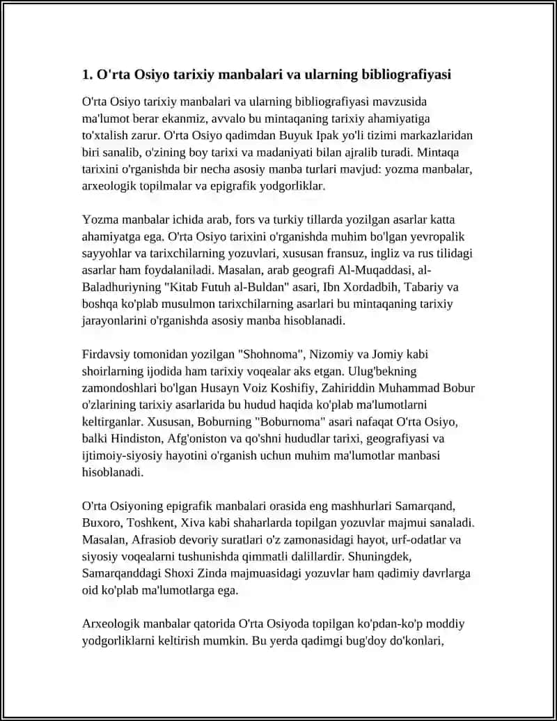 O'RTA OSIYO BIBLIOGRAFIYASI 3