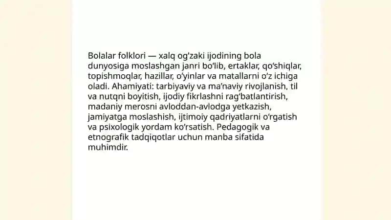 Bolalar folklori 3