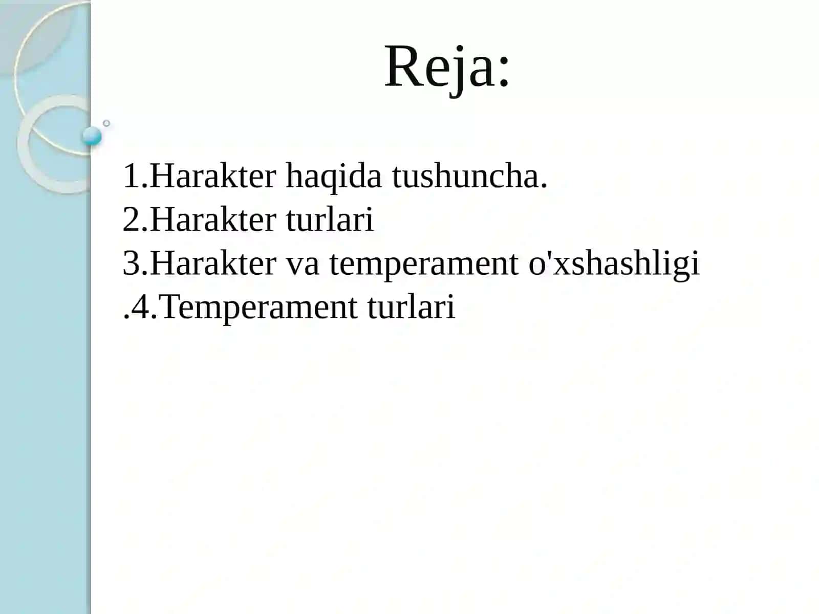 Harakter 3