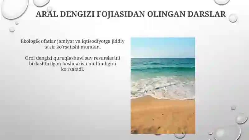 Orol dengizi va uning ekalogik muammolari 3