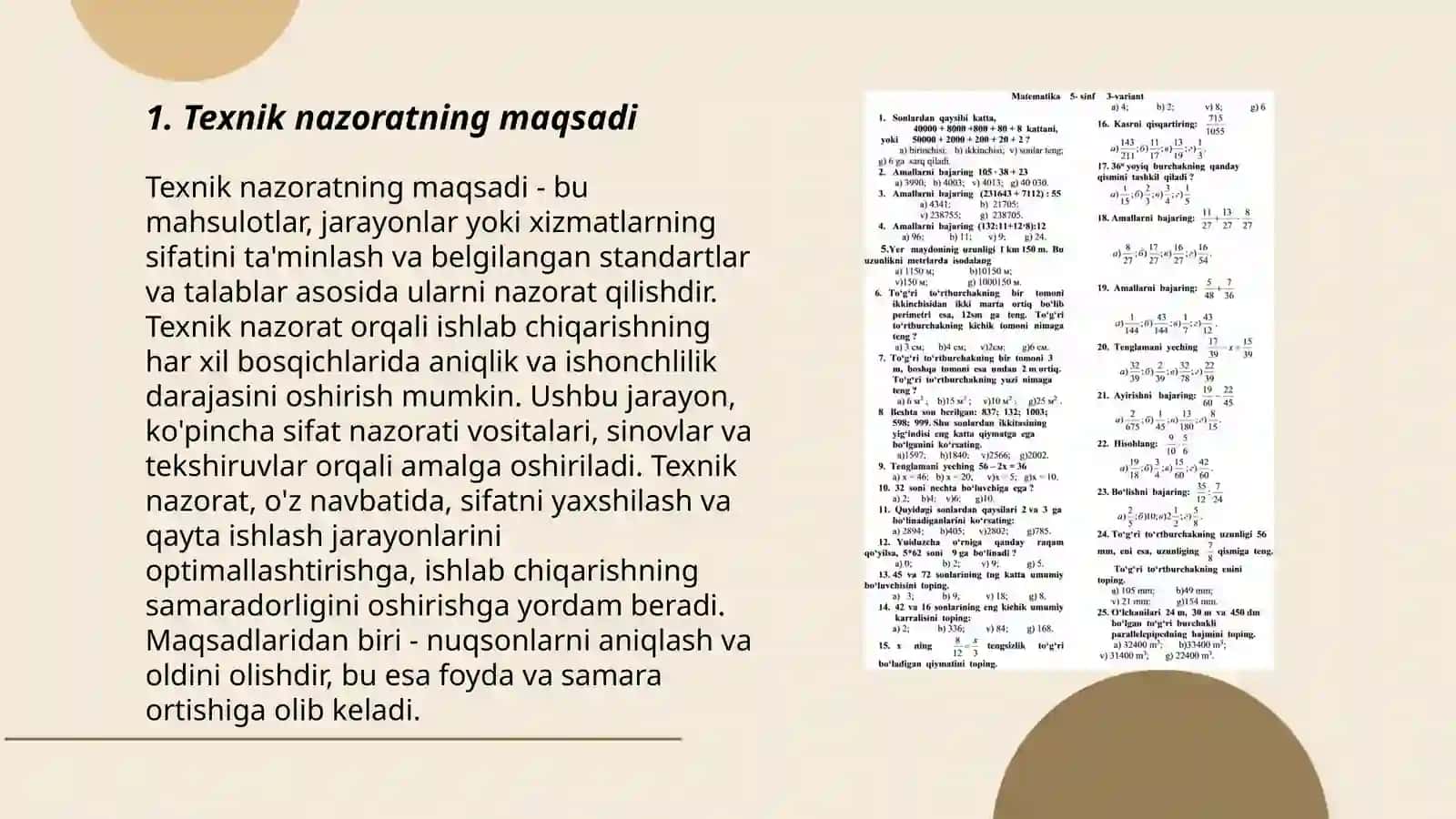 Texnik nazorat obyekti va subyektlari 3