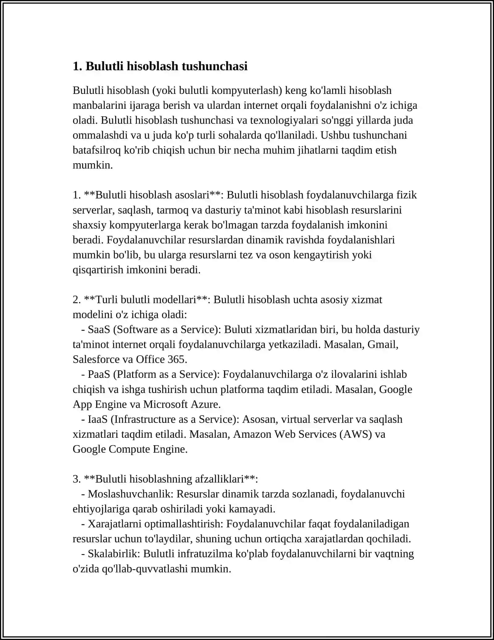 BULUTLI TEXNOLOGIYALARNING ASOSIY TURLARI 3