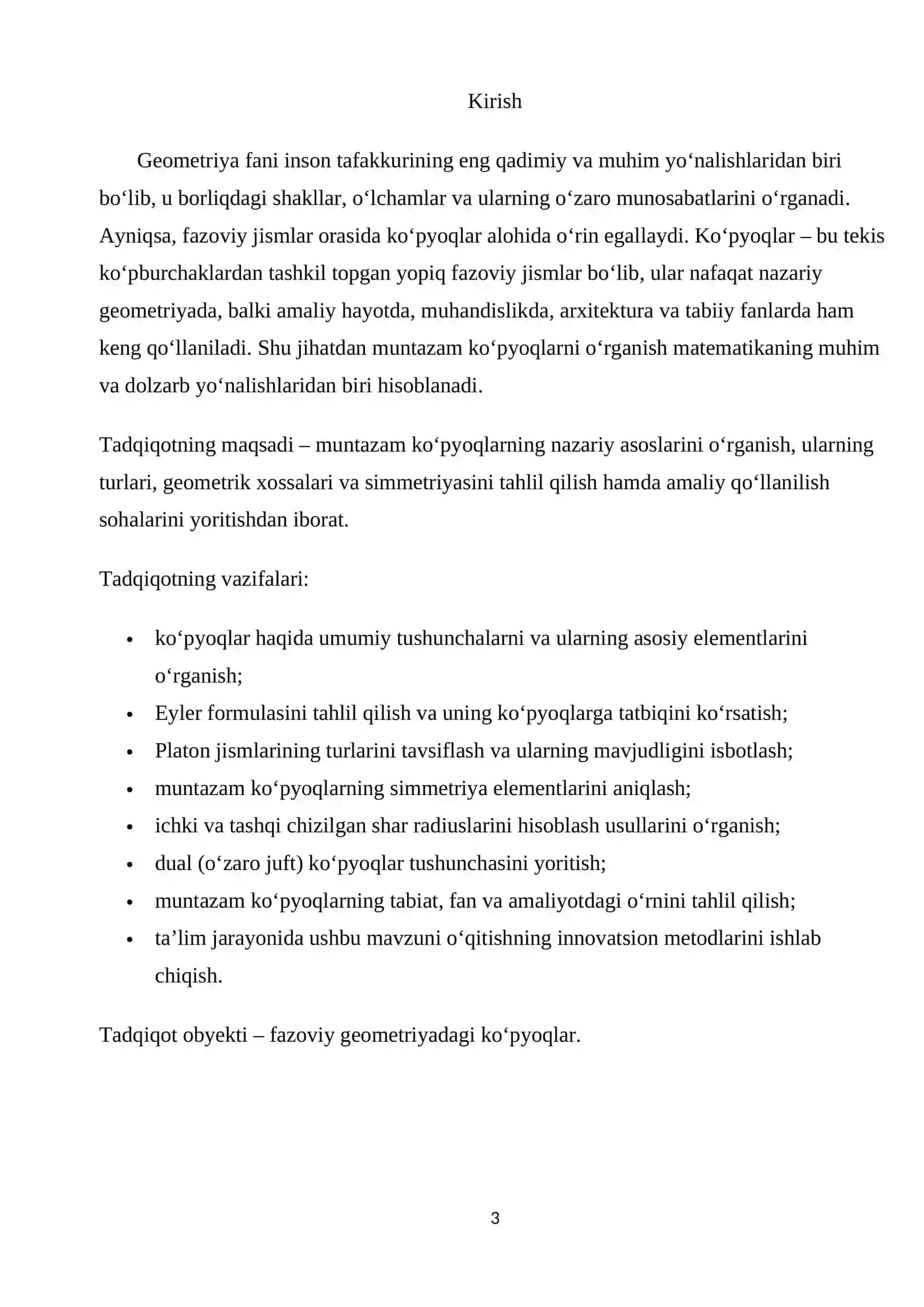 Muntazam ko‘pyoqlar 3