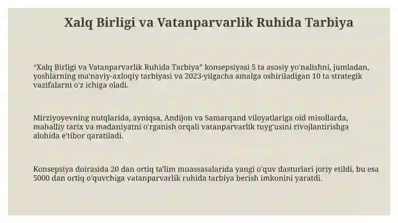 Xalq Birligi va Vatanparvarlik Ruhida Tarbiya 3