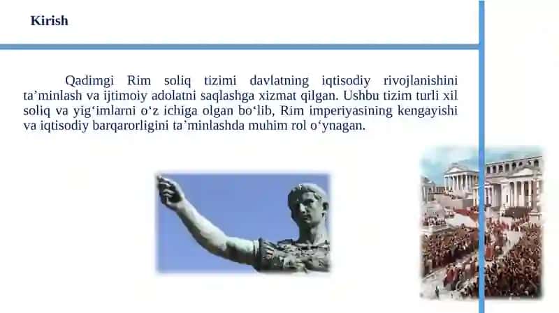 Qadimgi Rim Imperiyasida soliq munosobatlari 3