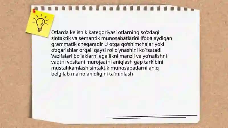 Otlarda kelishik kategoriyasi 3