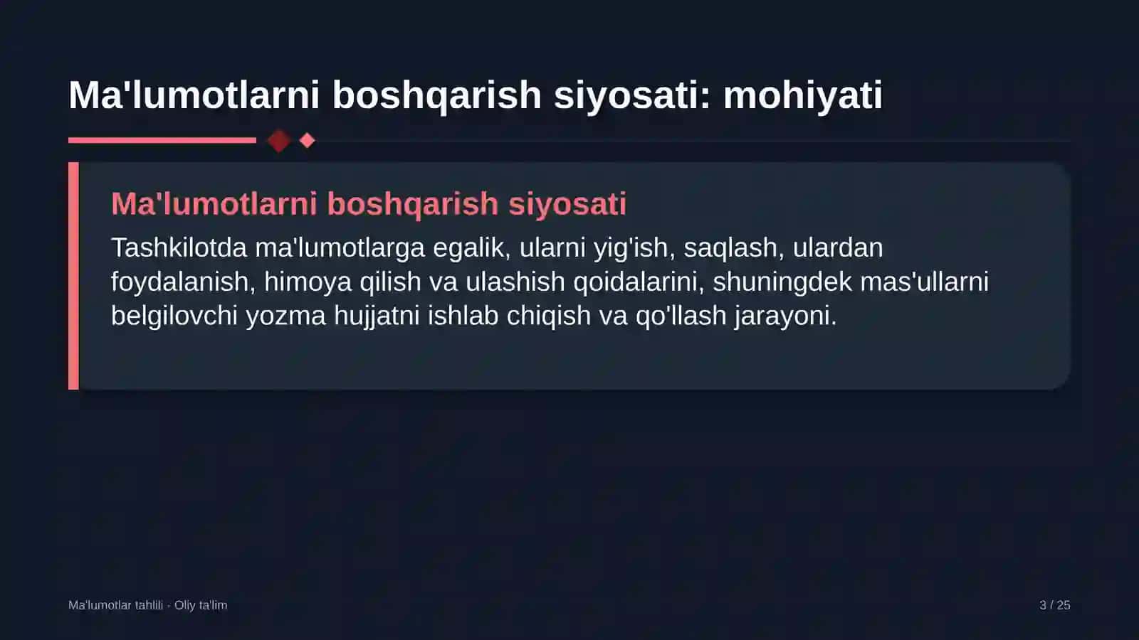 neft qazib olishda ma'lumotlarni boshqarish siyosatini ishlab chiqish 1560 3