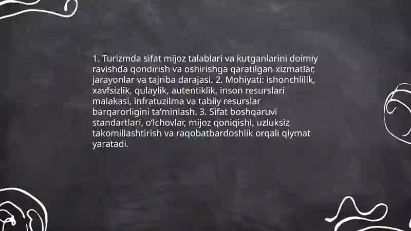 Turizmda sifat tushunchasi 3
