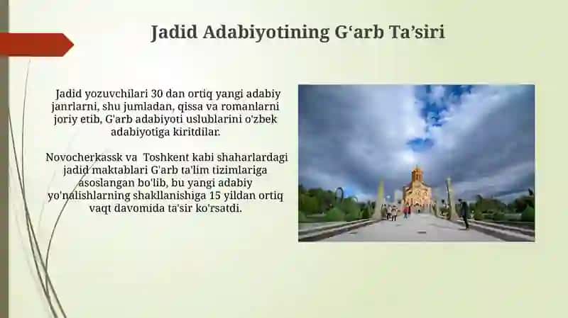 Jadidchilik adabiyotining hozirgi oʻzbek adabiyotida tutgan ahamiyati 3