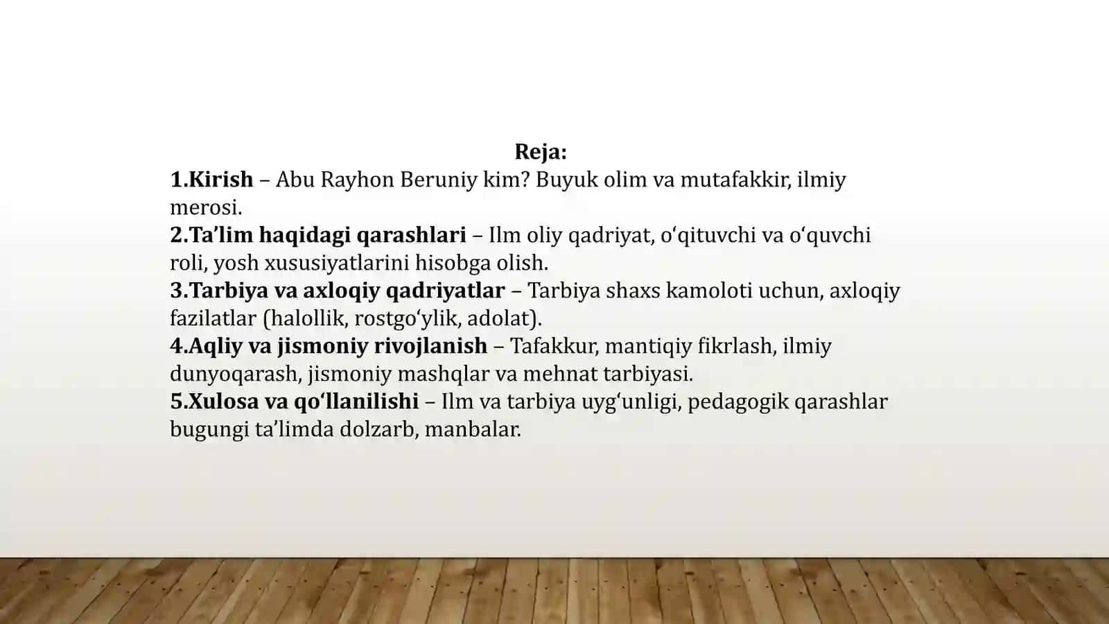 Abu Rayhon Beruniyning Ta'lim va Tarbiya Qarashlari 3