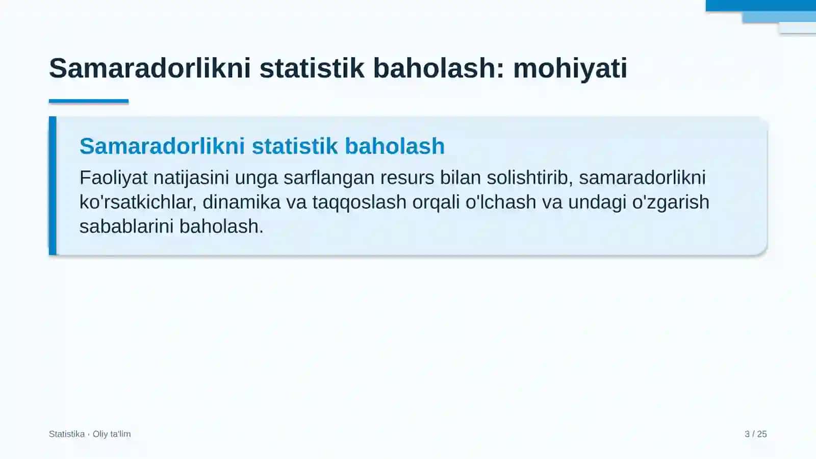 maxsus texnika parklarida samaradorlikni statistik baholash 3871 3