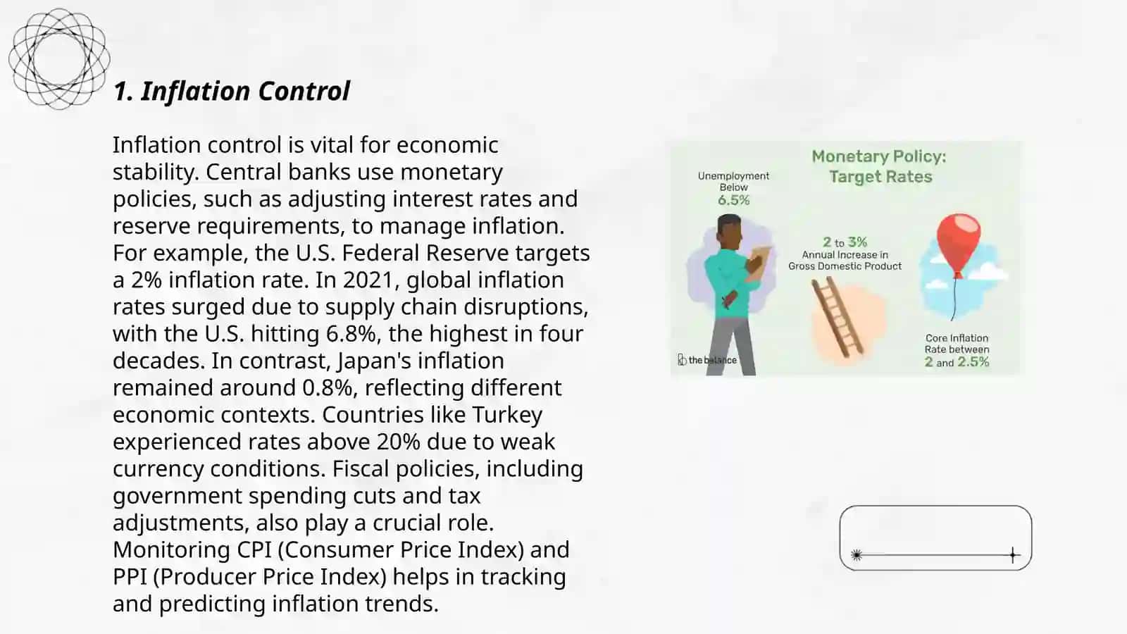 Moneytary policy targets 3