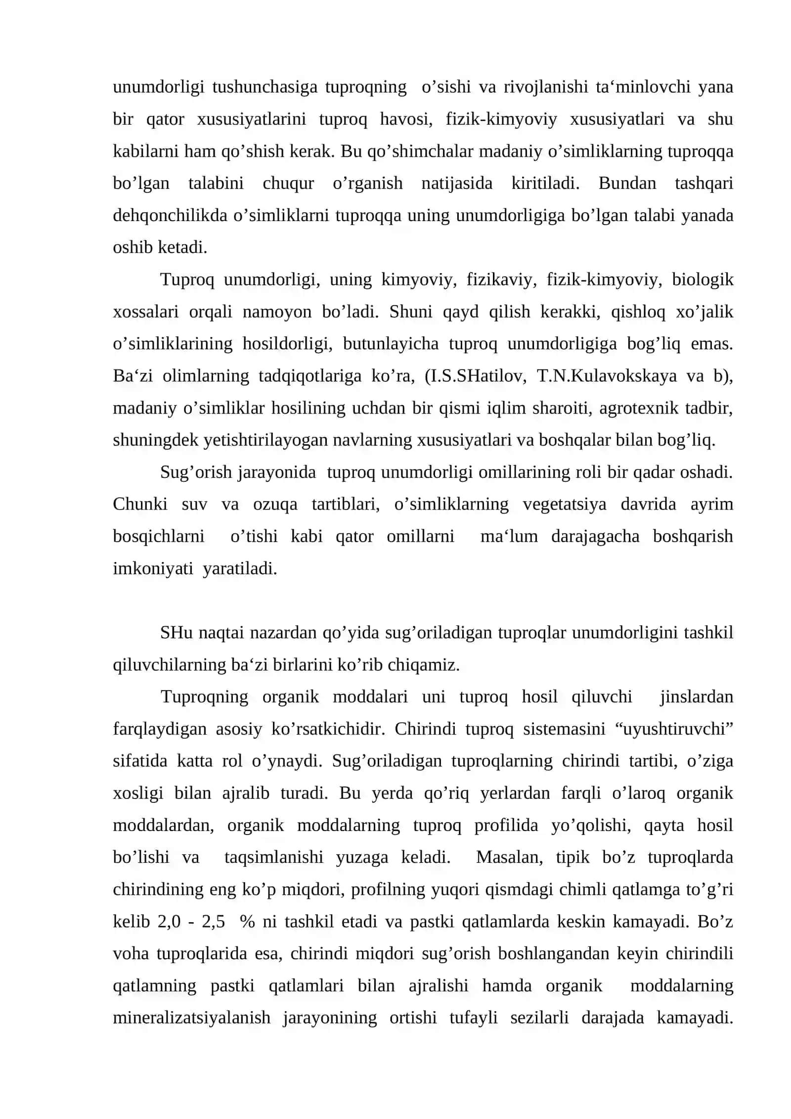 Tuproqning unumdorligi va turli xususiyatlari 3