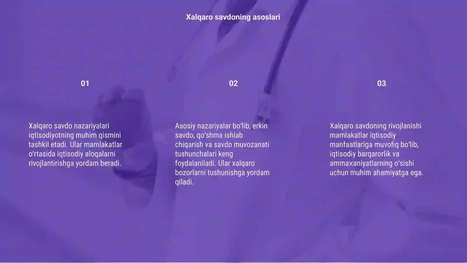 Xalqaro savdo nazariyalari 3