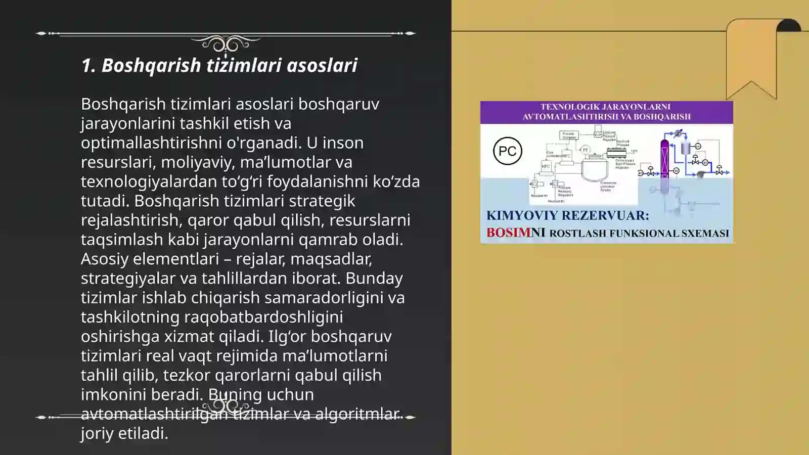 Boshqarish va nazoratning struktura sxemalari 3