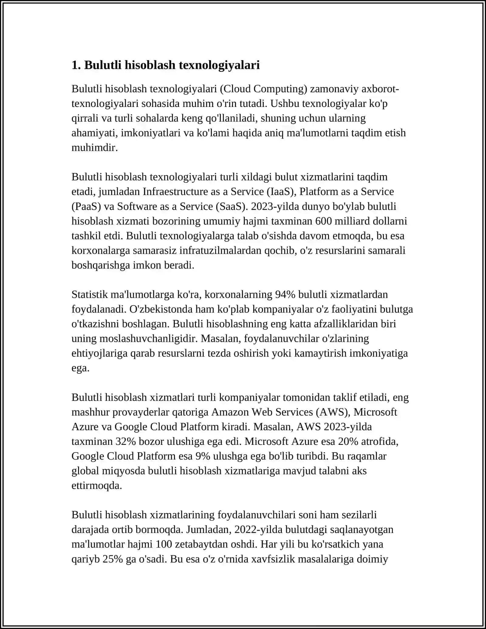 Bulutli hisoblash texnologiyalari 3