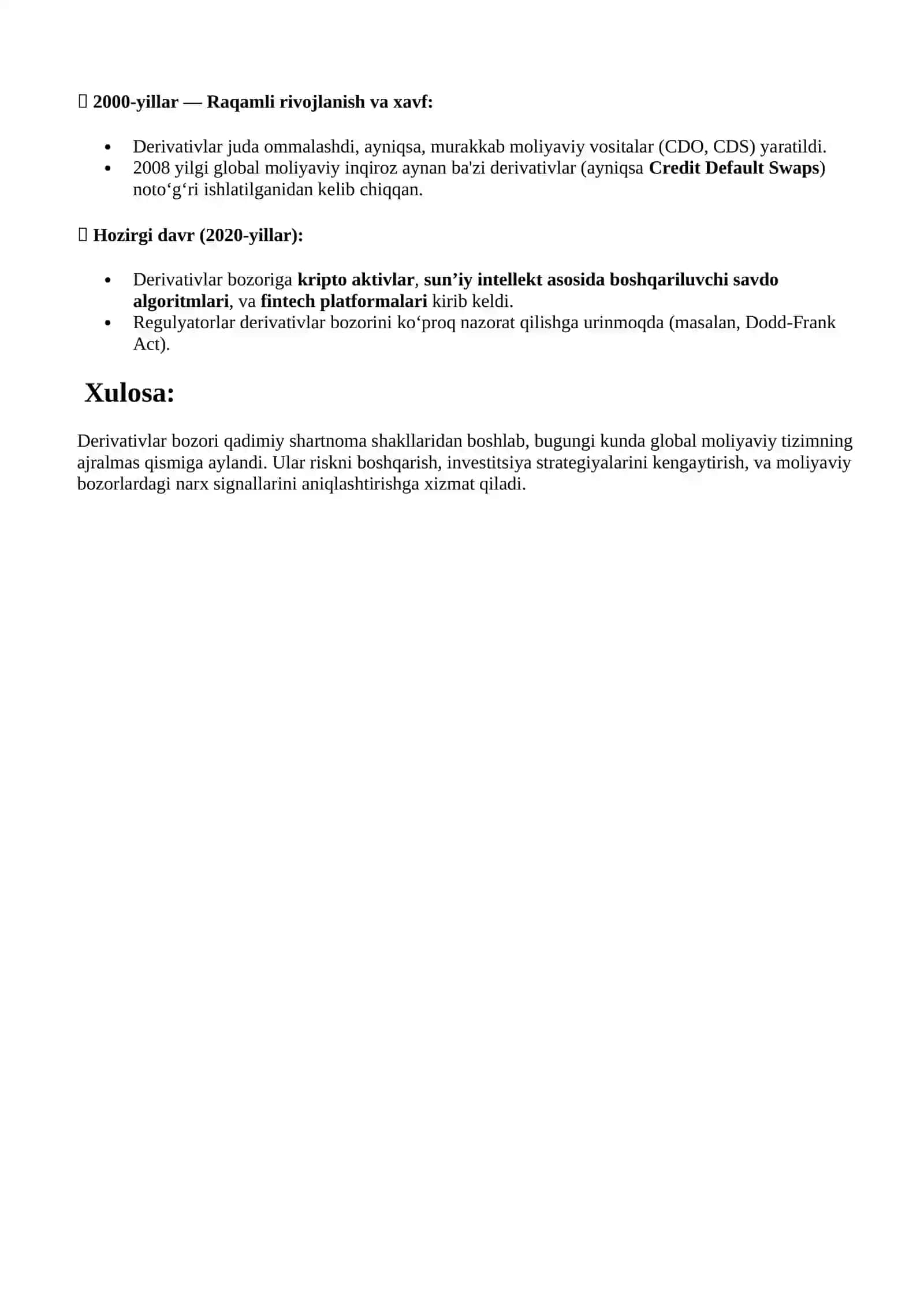 Moliyaviy derivativlar bozori 3