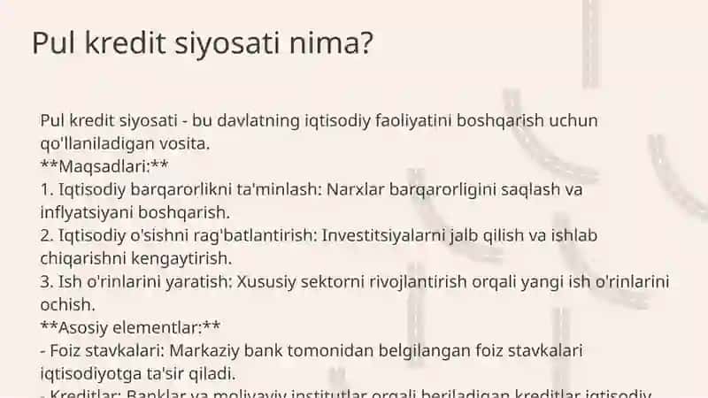Pul kredit siyosati 3