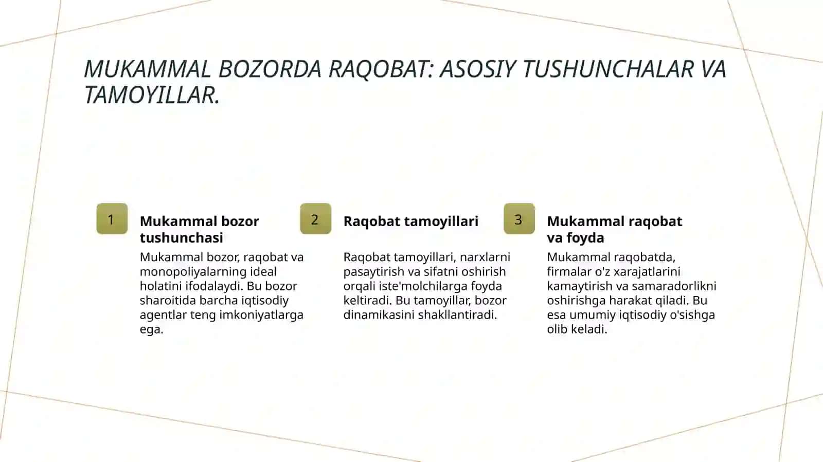 Mukammal bozorda raqobat va monopoliya 3