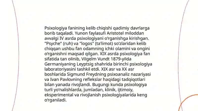 Psixologik bilimlar tarixi 3