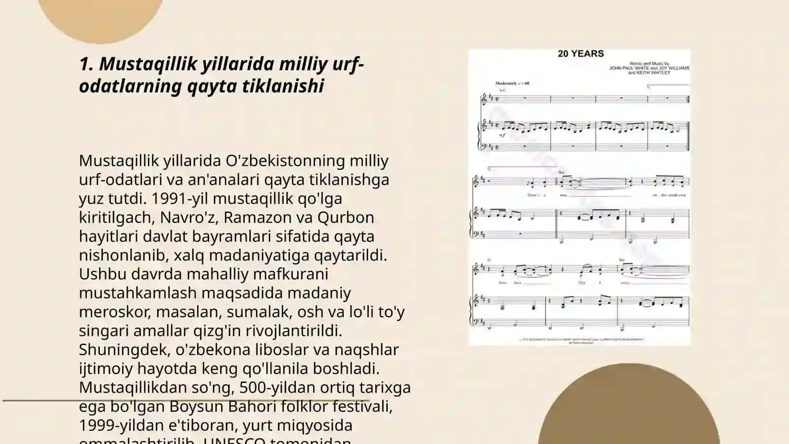 Mustaqillik yillarida milliy urf-odatlarning qayta tiklanishi 3