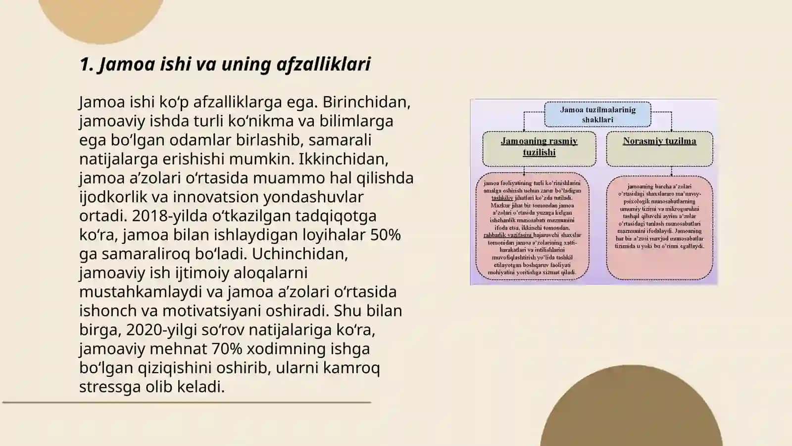 Jamoa ishining afzalliklari 3