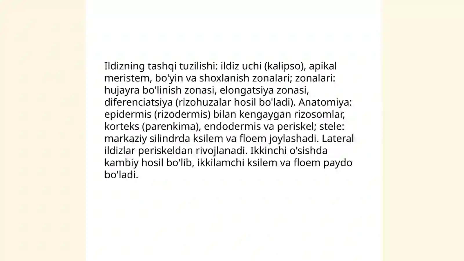 O'simliklarning vegetativ organlari 3