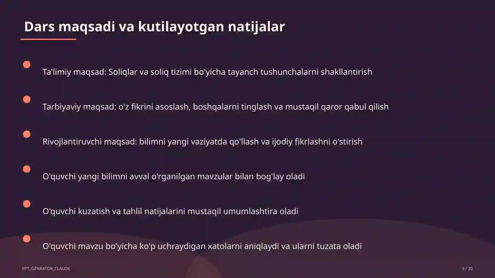 Soliqlar va soliq tizimi (10-sinf) 3
