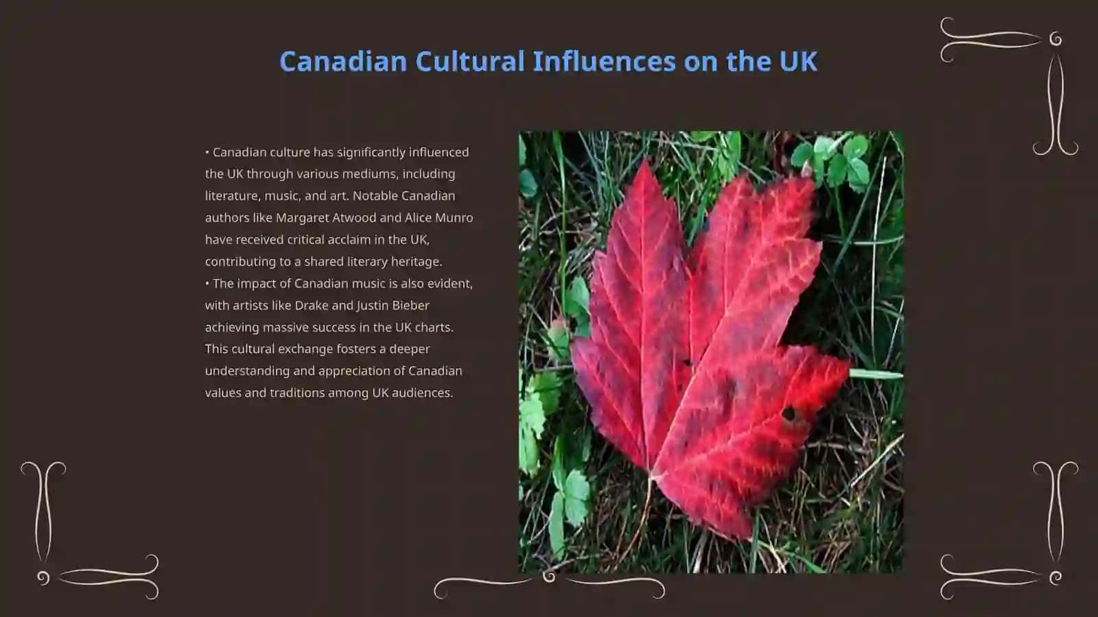 The culture and traditions of Canada Mass Media economy sport in UK 3