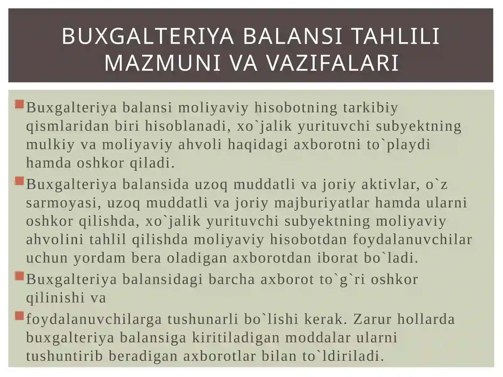 MOLIYAVIY HISOBOT TAHLILI FANI 3