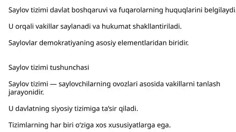 Saylov tizimi 3