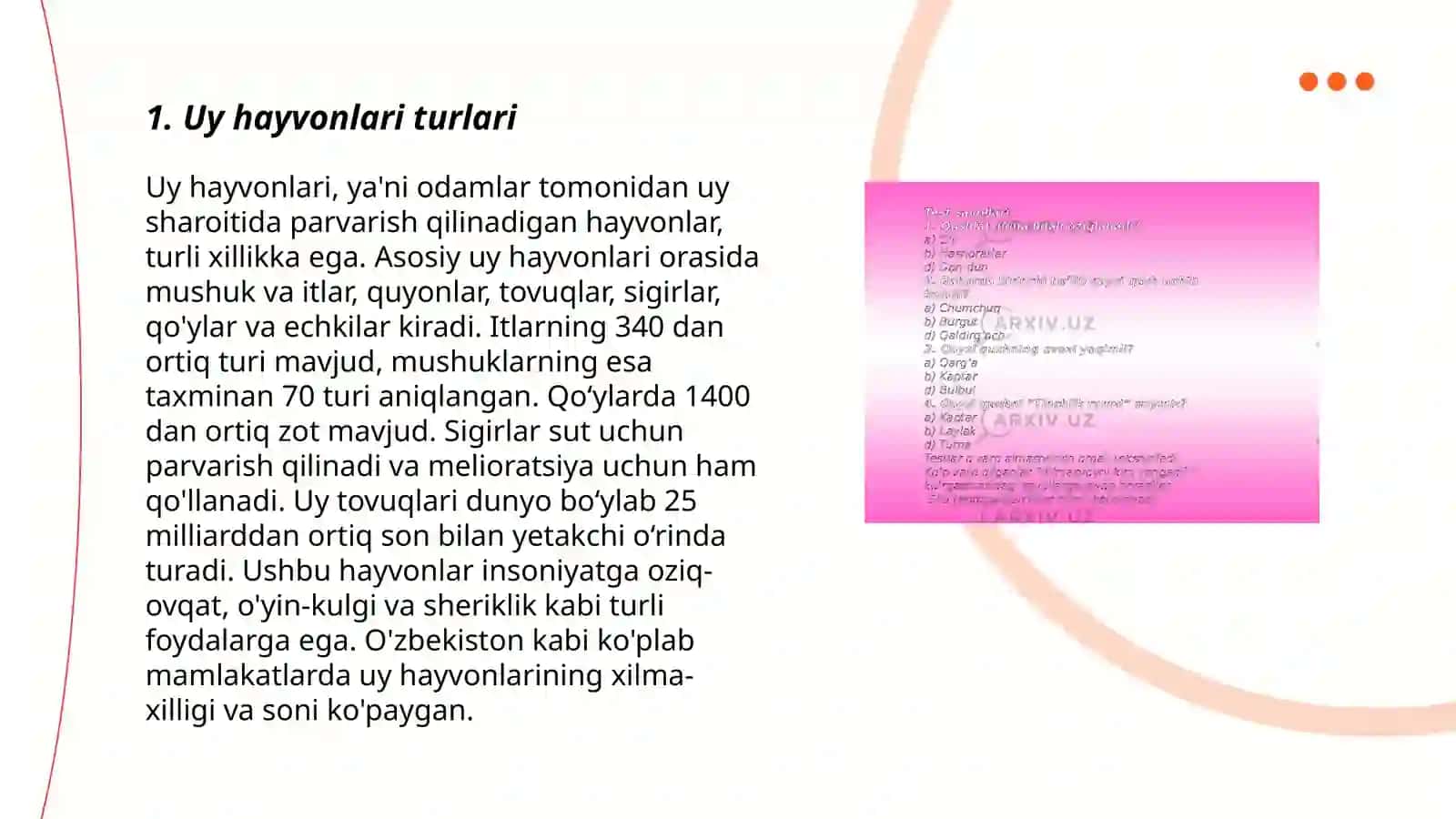 Uy hayvonlari 3
