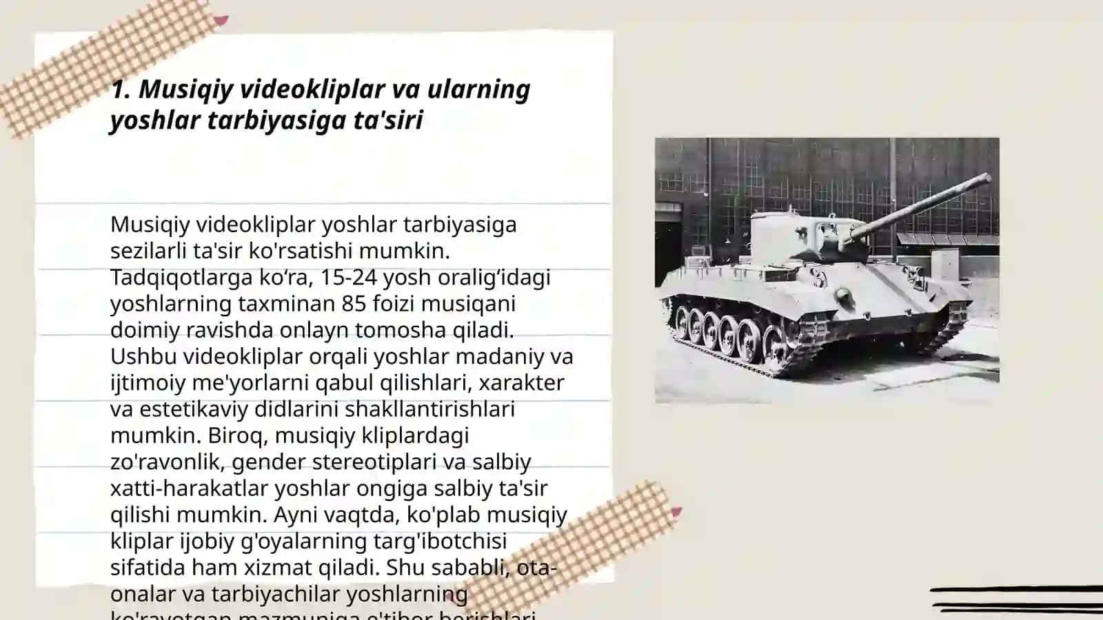Musiqiy videokliplar va ulardagi salbiy gʻoyalar 3