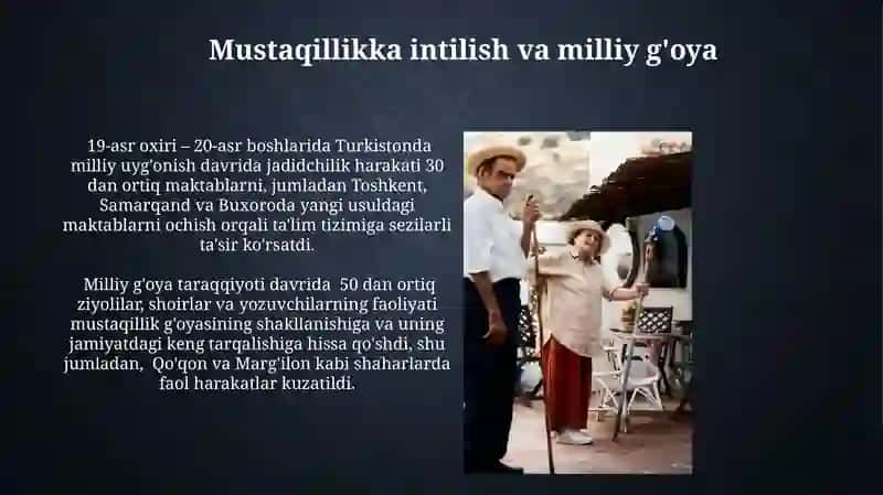 Mustaqillikka intilish va milliy g'oya 3