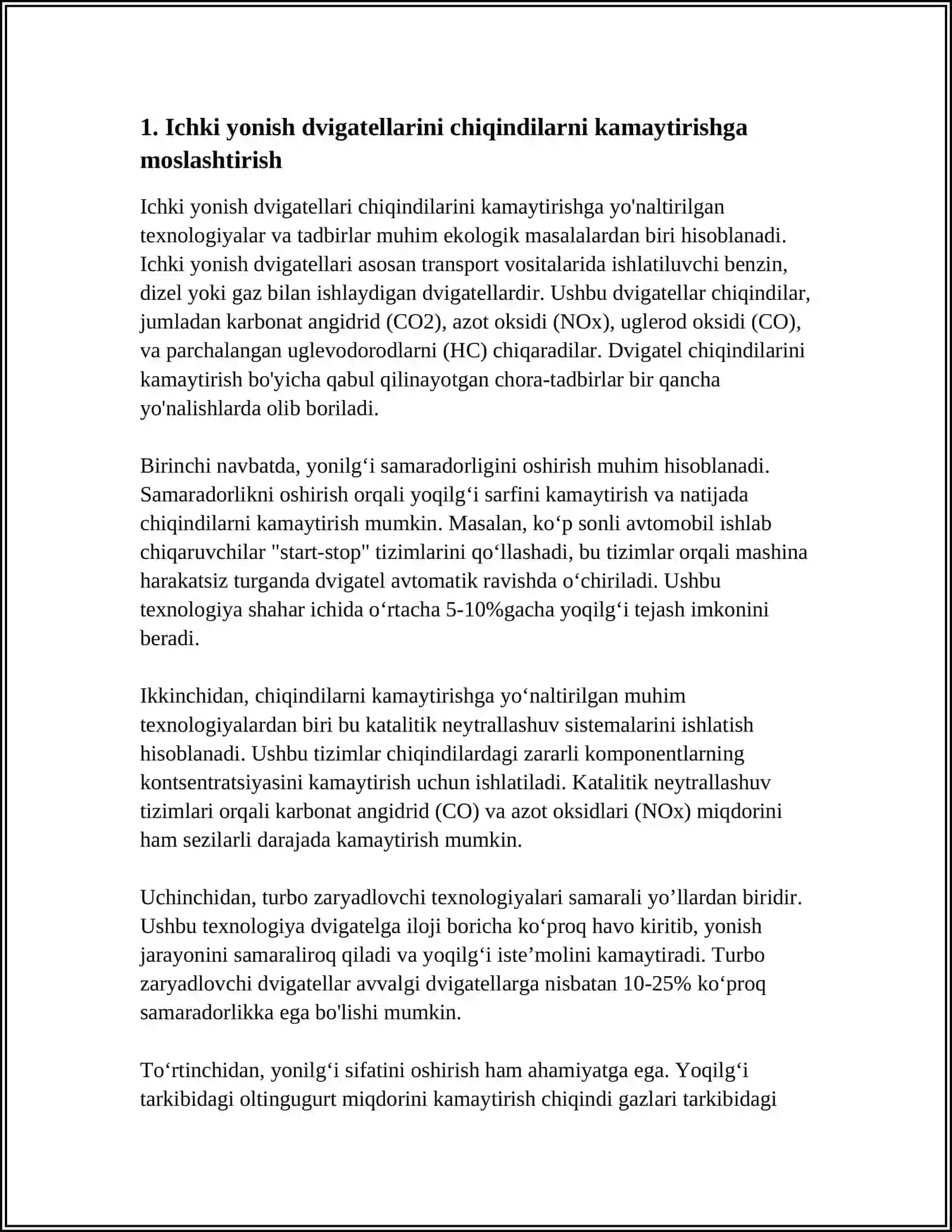 MASHINALARNING EKOLOGIK TALABLARGA MOSLASHTIRILISHI 3