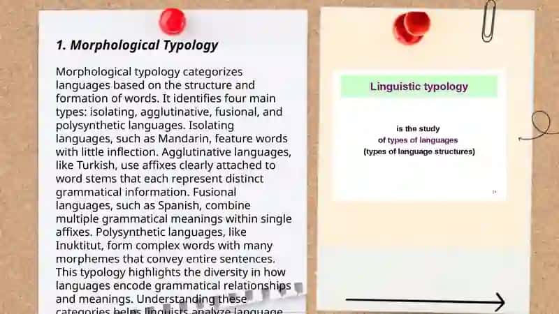Subject matter of linguistic typology 3