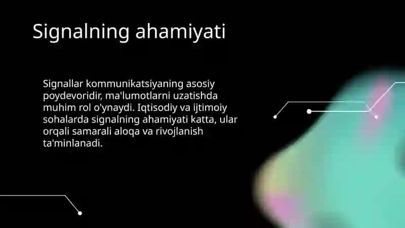Signal uzatish asoslari 3
