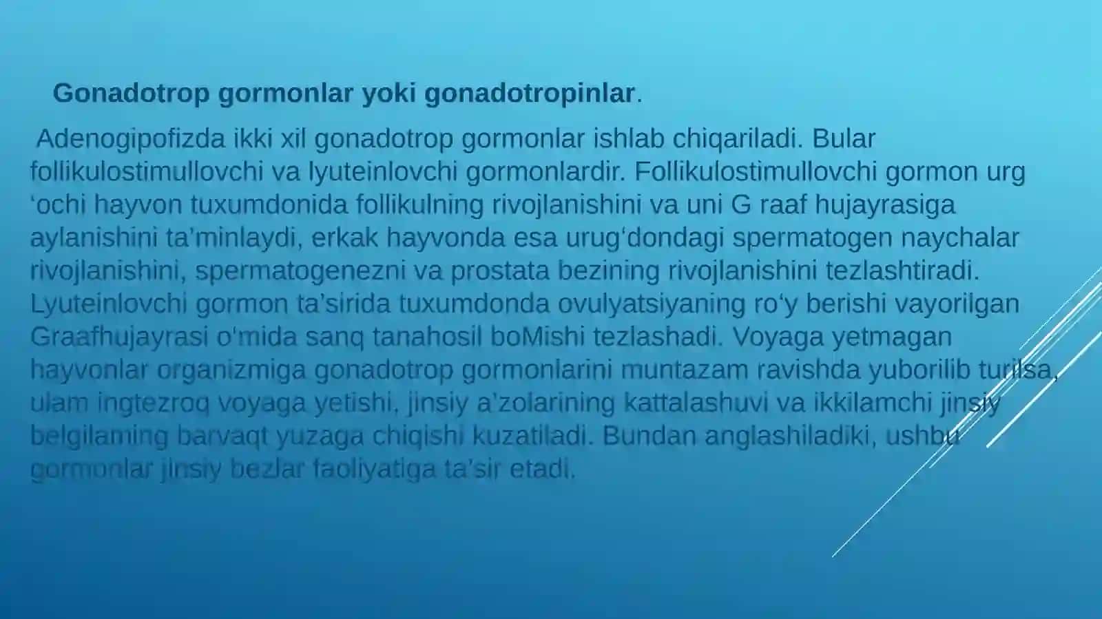 Endokrin tizim faoliyatini o’rganish 3