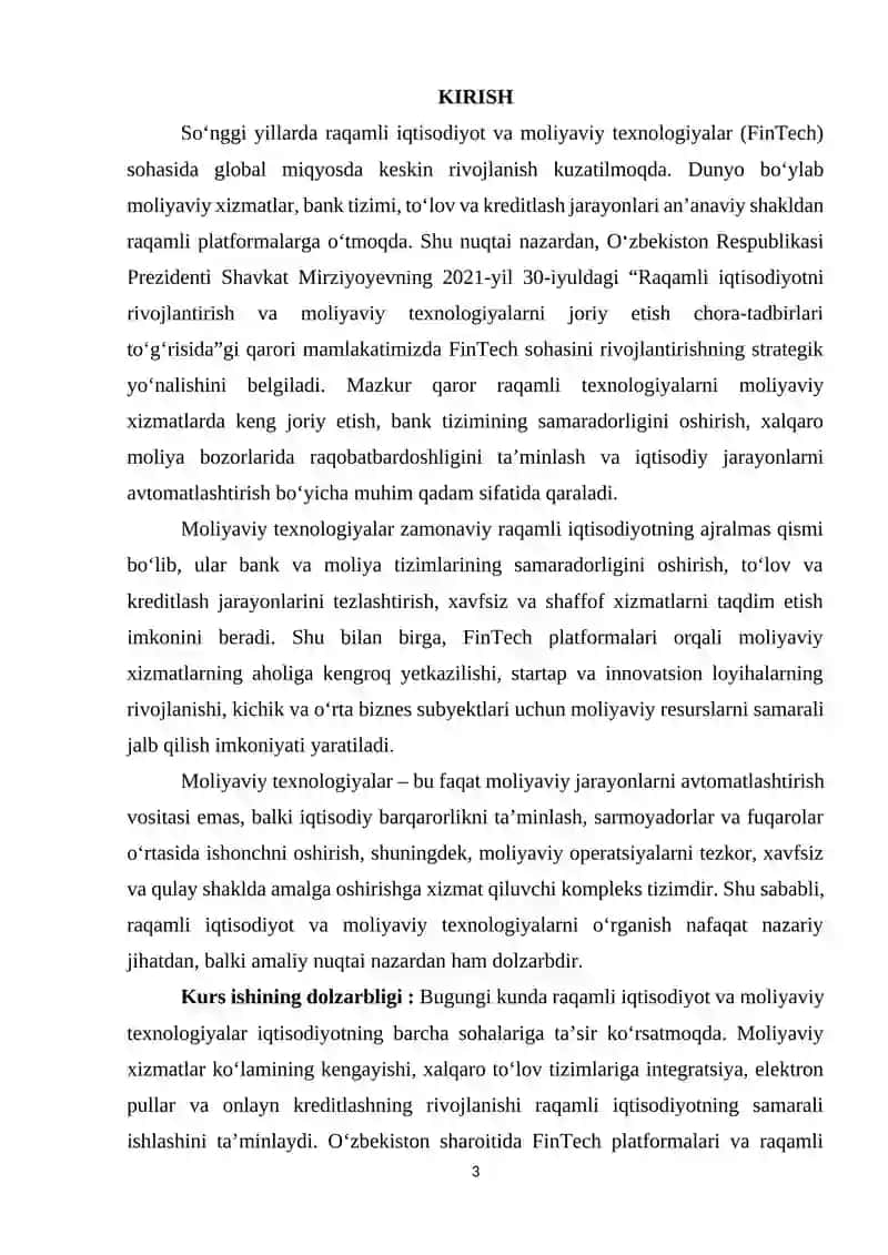 Raqamli iqtisodiyotda moliyaviy texnologiyalar 3