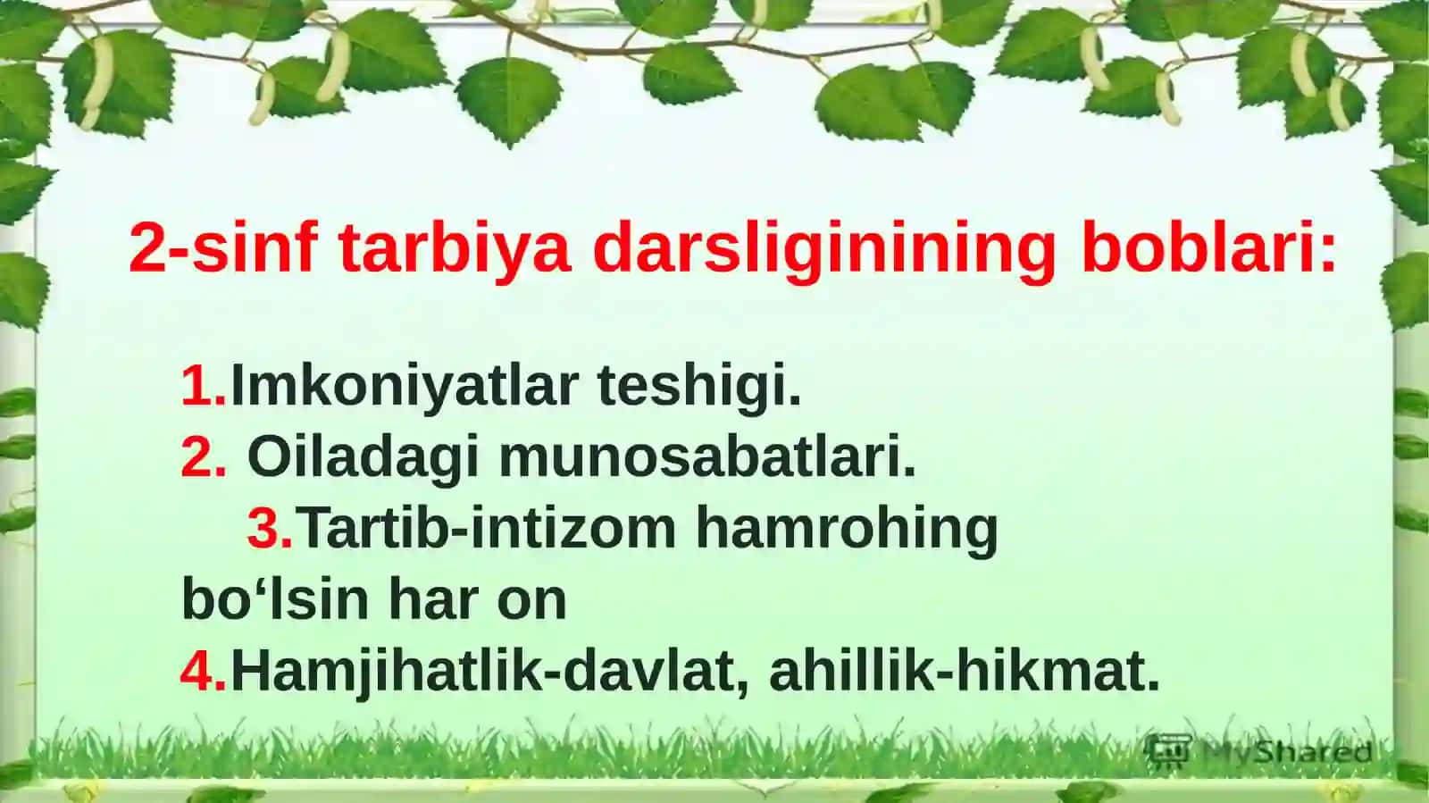 2-sinf tarbiyadarsligi 3