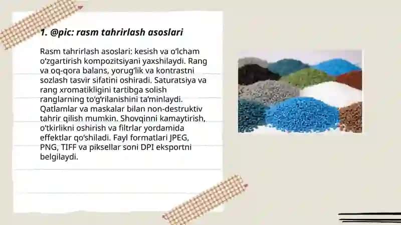 Rasm tahrirlash asoslari 3