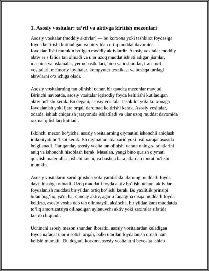 ASOSIY VOSITALAR AKTIV VA PASSIV 3
