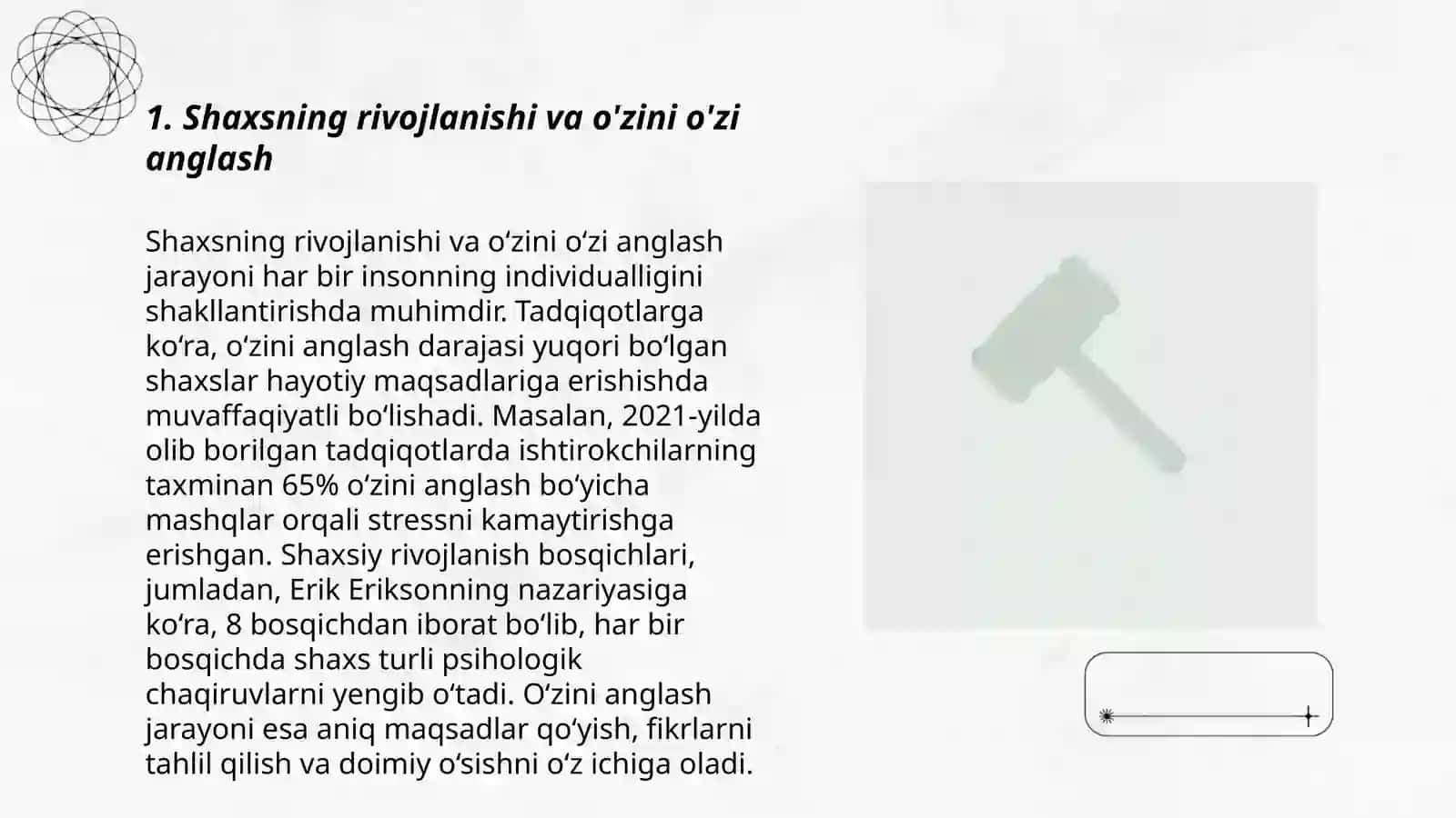 Шаxсининг ривойланиши, тарбийасига ва ижтимоийлашуви 3