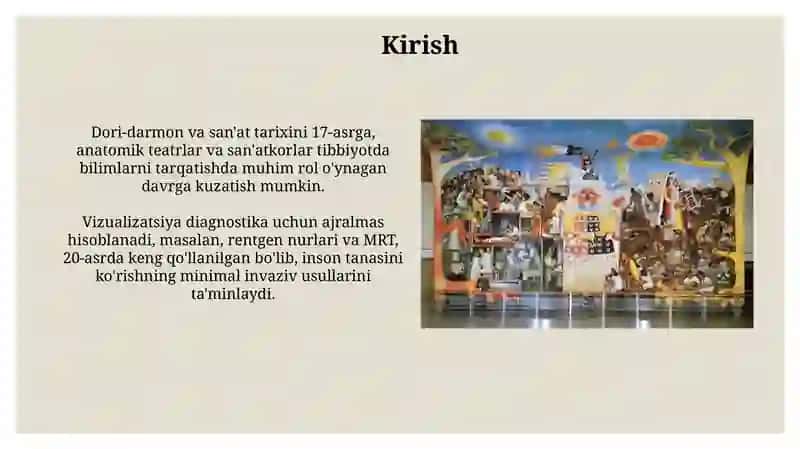 Tibbiyot va san'at: Tarix va rivojlanish 3