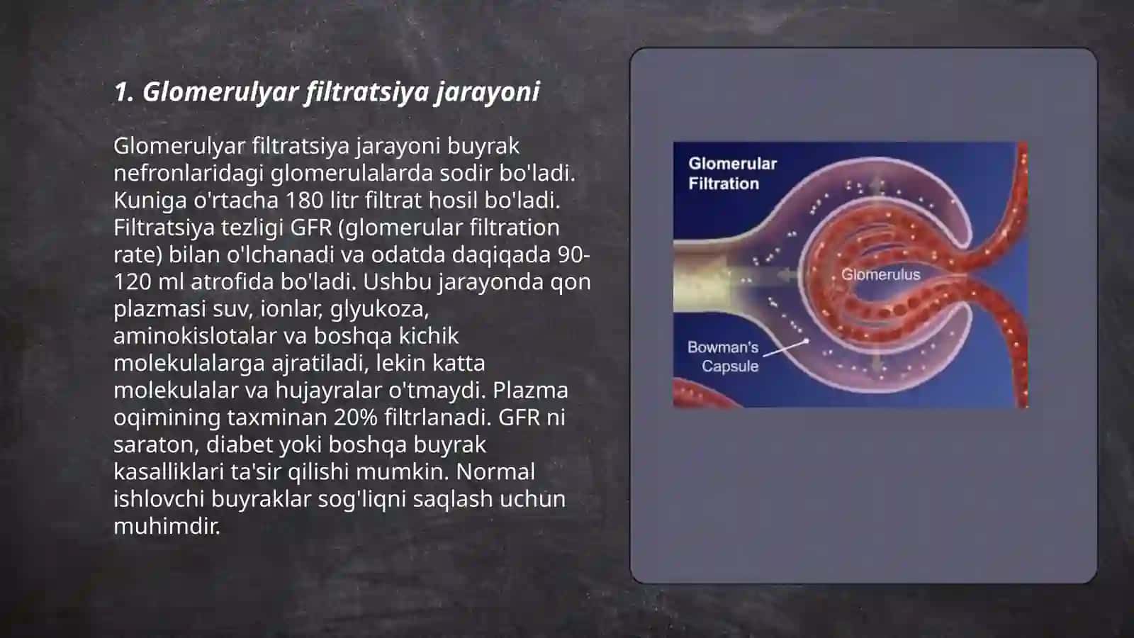 Glomerulyar filtirastiya 3