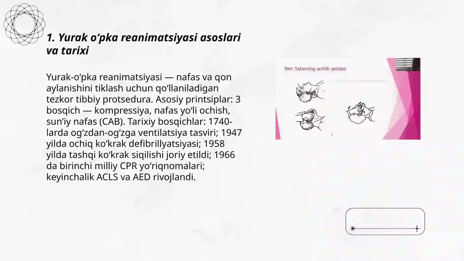 Yurak oʻpka reanimatsiyasi 3